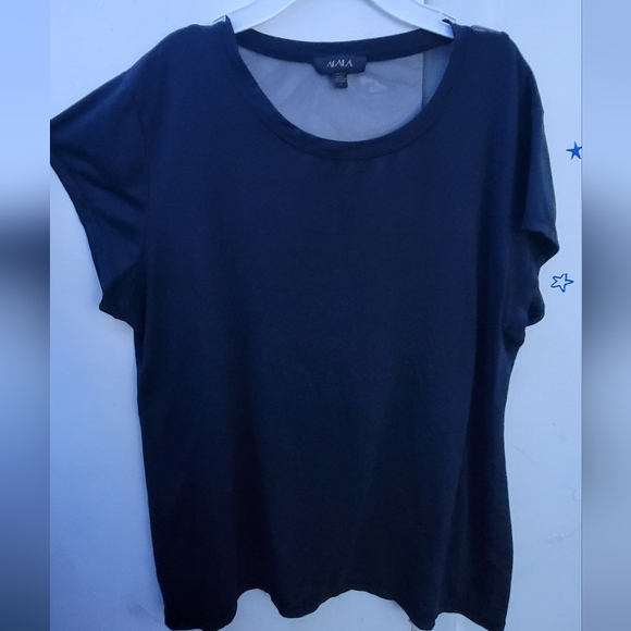 Alala Tops - ALALA Black Top With Mesh Back Size Large Black